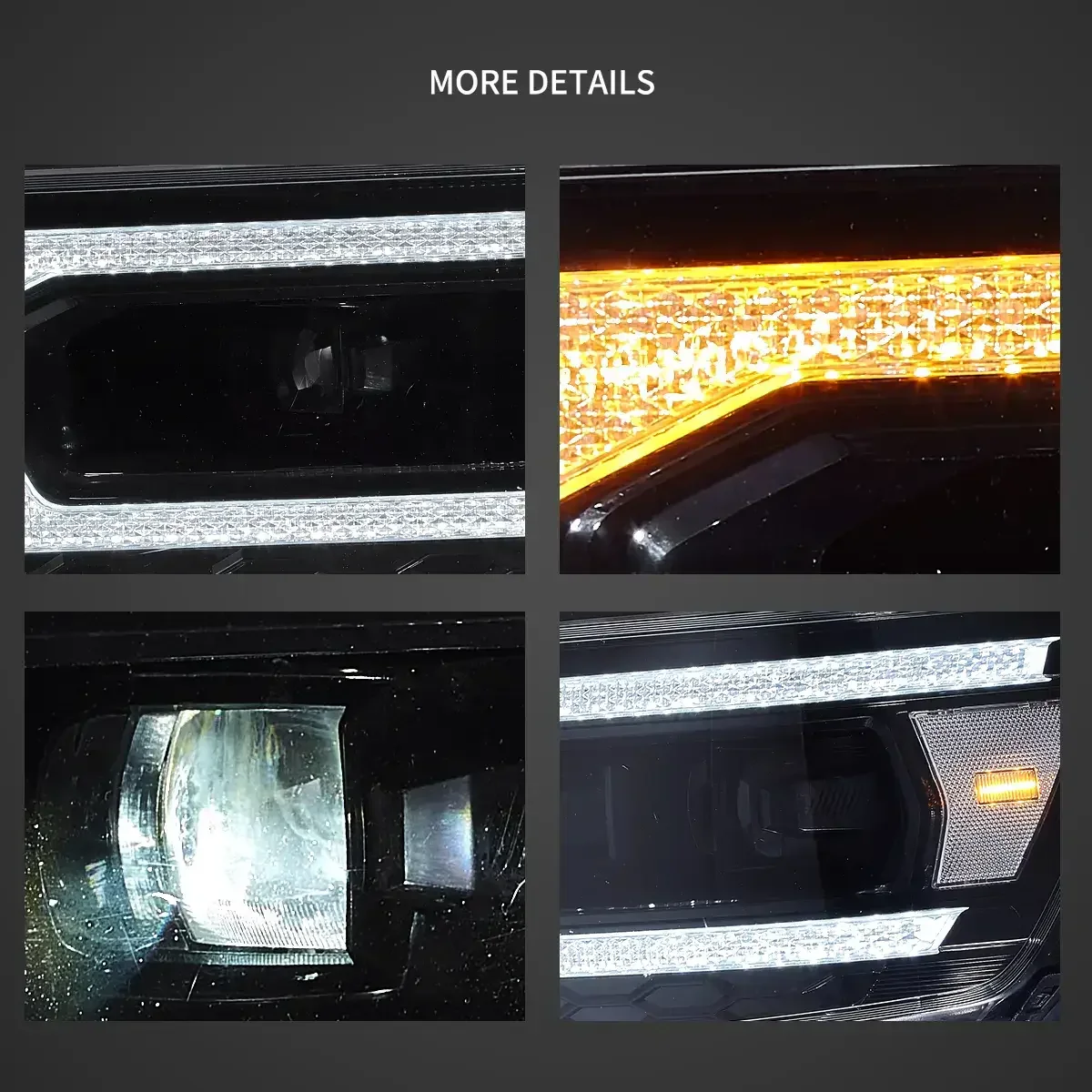 Full LED Headlight Assembly For 2019-2024 Dodge Ram 1500 - Image 10