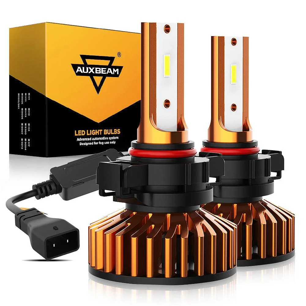 5202 LED Headlight Bulbs 52W 10000LM F2 Series Mini Size 6500K Cool White | 2 Bulbs
