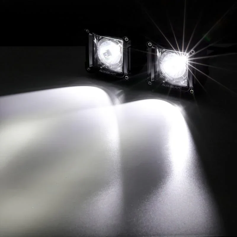 (2pcs/set) 3 inch 40W LED Pod Lights With DRL for SUV ATV UTV Trucks Pickup Boat - Image 4