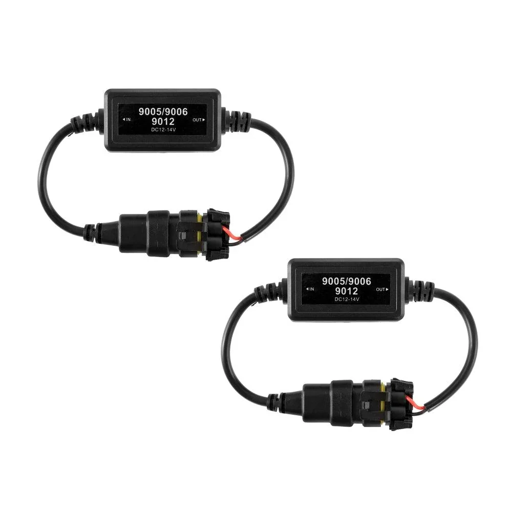 9006/HB4 C10-Model Enhanced LED Headlight Bulbs Canbus Decoder Anti-flicker Hyper Flash No Warning Harness Resistor Conversion Kit 2pcs/set - Image 3