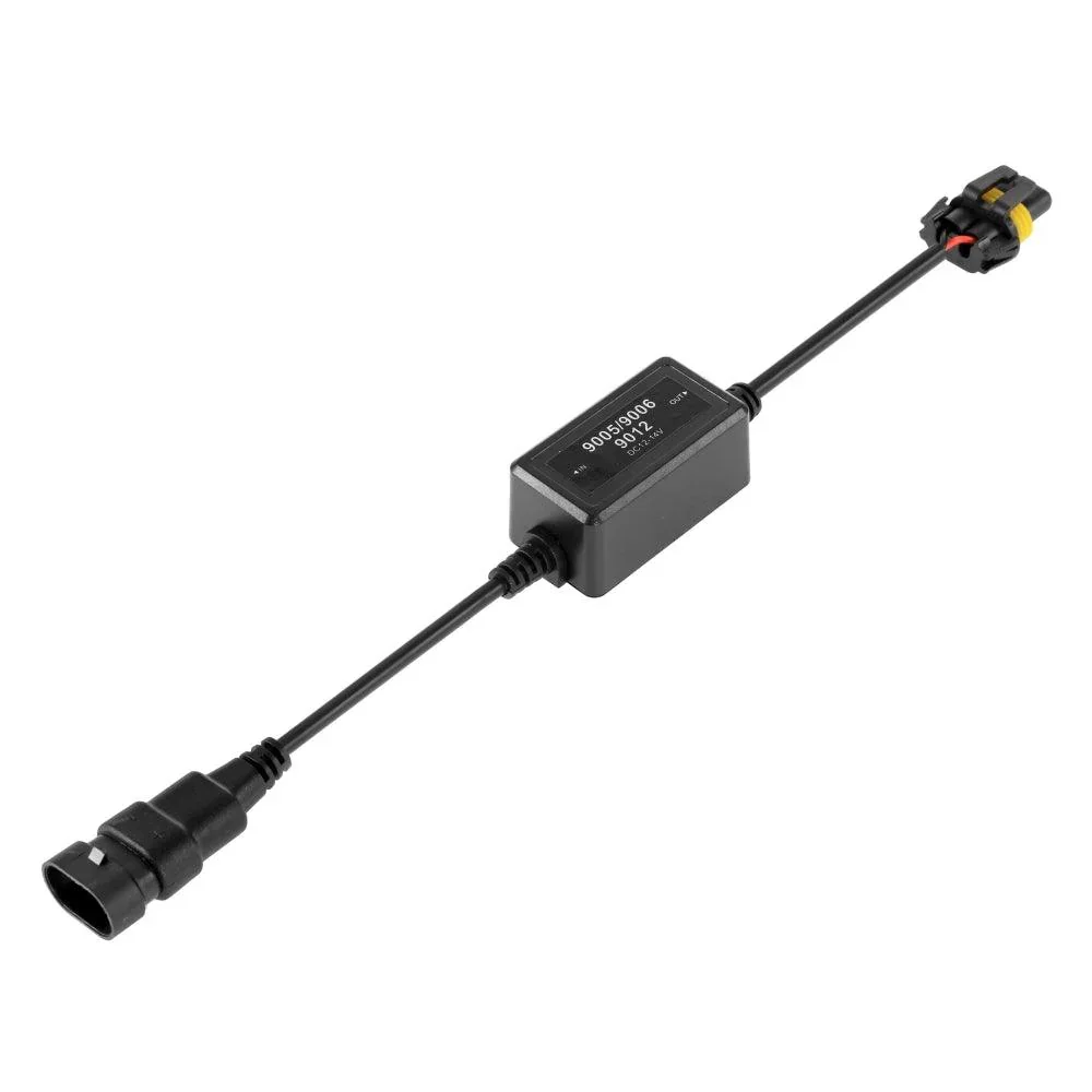 9012/HIR2 C10-Model Enhanced LED Headlight Bulbs Canbus Decoder Anti-flicker Hyper Flash No Warning Harness Resistor Conversion Kit 2pcs/set - Image 10