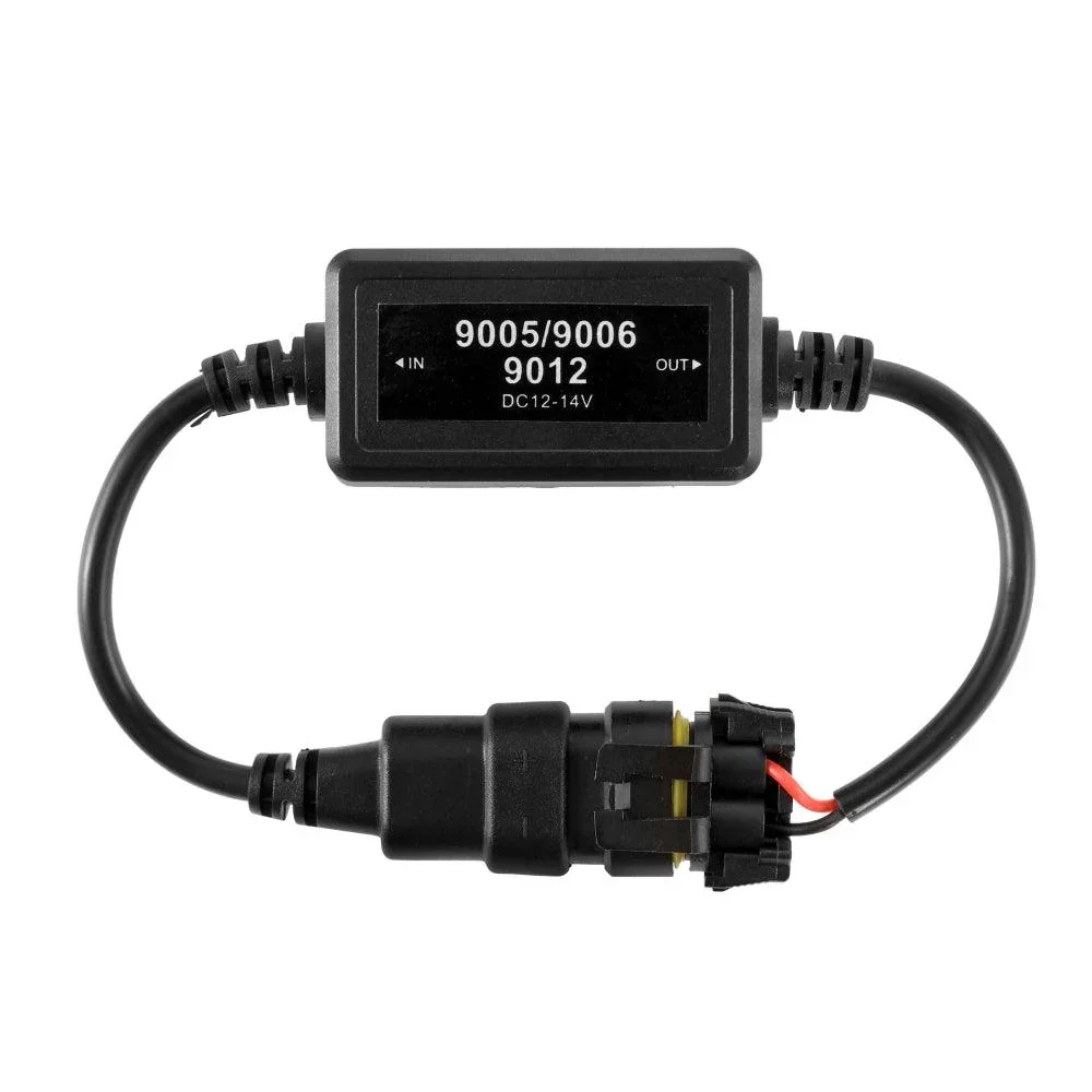 9012/HIR2 C10-Model Enhanced LED Headlight Bulbs Canbus Decoder Anti-flicker Hyper Flash No Warning Harness Resistor Conversion Kit 2pcs/set - Image 5