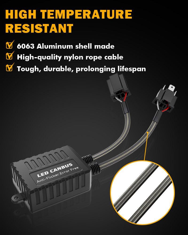 H4/9003 C20-Model Decoder-Pro Enhanced Led Headlight Bulbs Canbus Decoder Harness Resistor Conversion Kit 2pcs/set - Image 8