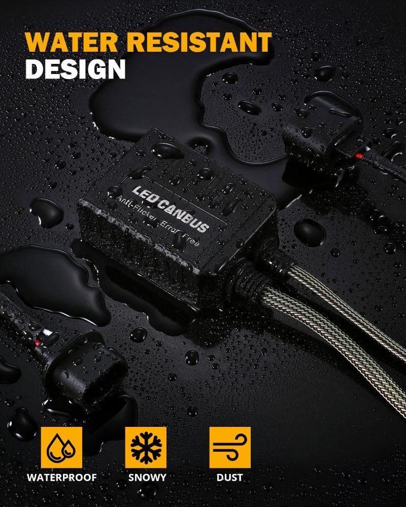 9007 C20-Model Decoder-Pro Enhanced Led Headlight Bulbs Canbus Decoder Harness Resistor Conversion Kit 2pcs/set - Image 8