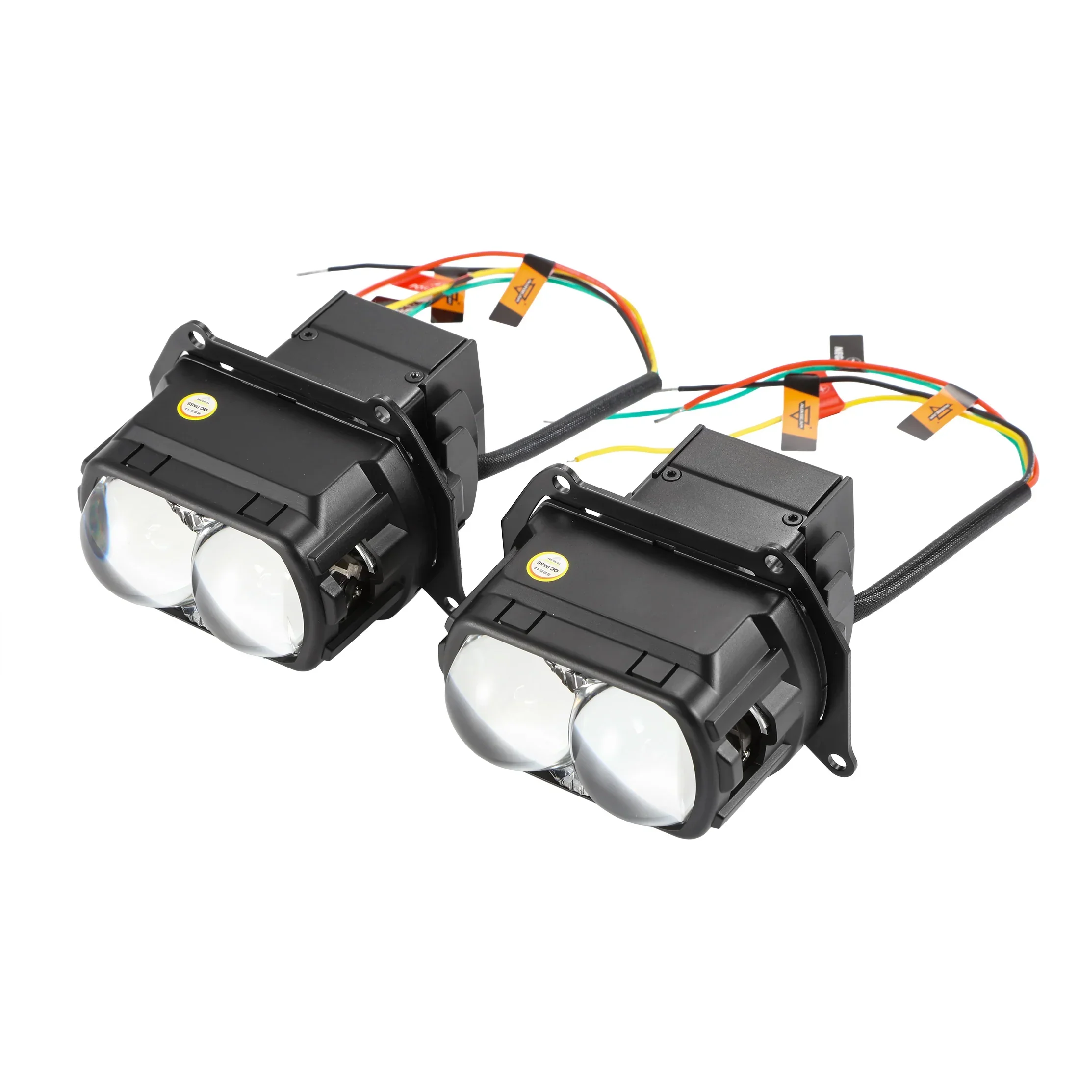 🆕3.5 inch 132W Hyperbolic Rectangular Bi-LED Projector Lens Headlight K9 Series, Retrofit Cutting Installation for Cars | 2pcs/Set - Image 14