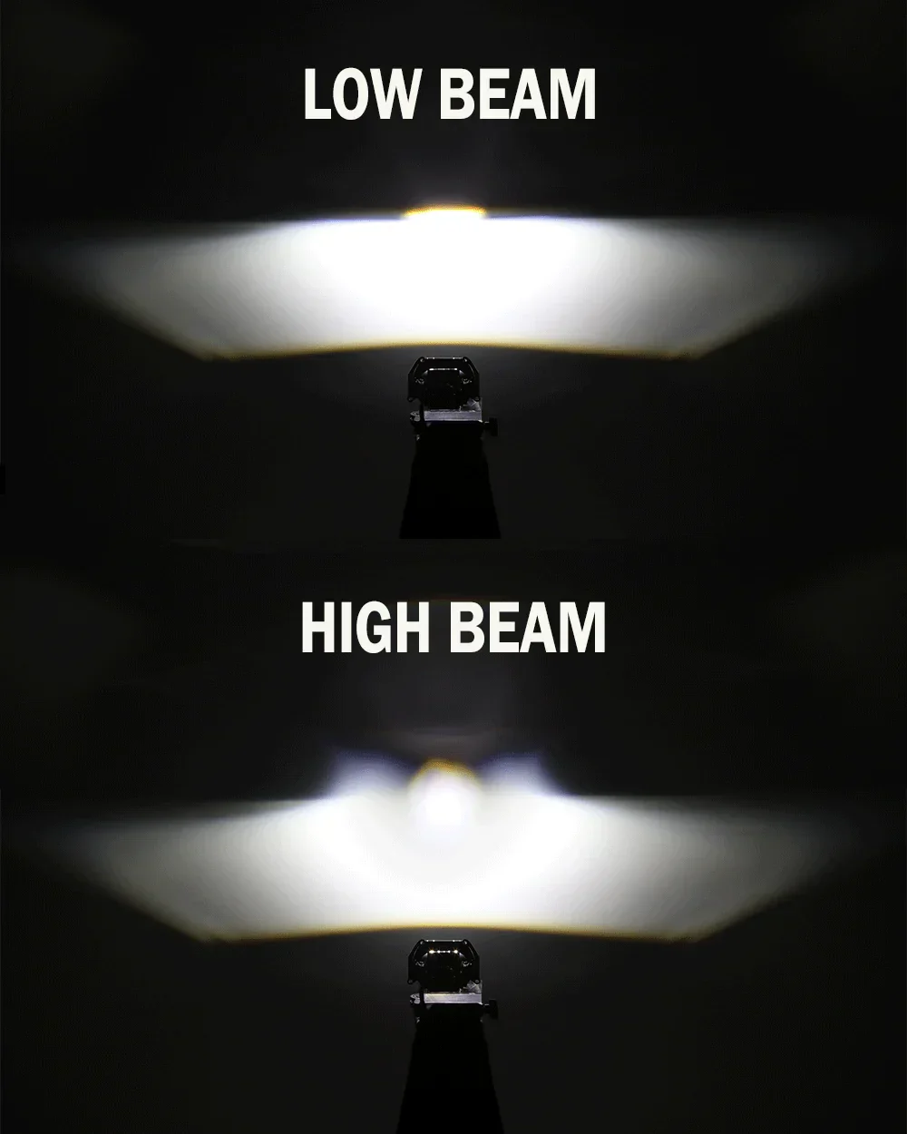 🆕3.5 inch 132W Hyperbolic Rectangular Bi-LED Projector Lens Headlight K9 Series, Retrofit Cutting Installation for Cars | 2pcs/Set - Image 2