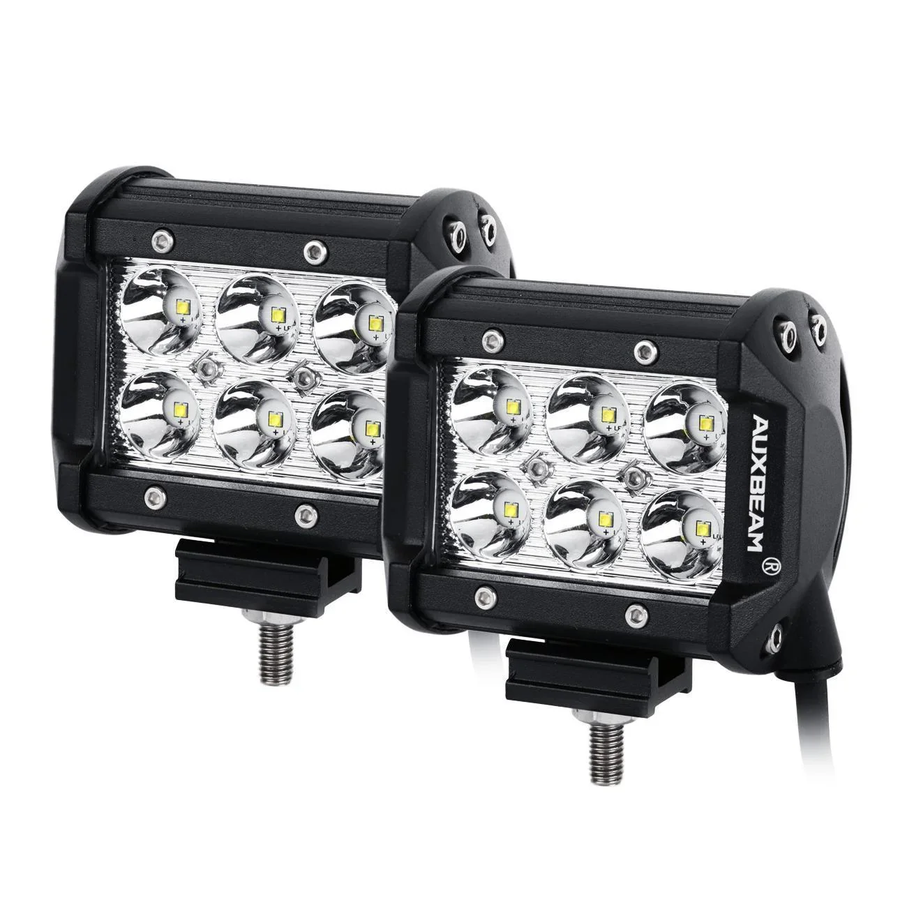 7" LED Halo Headlights+5D-PRO 52" Straight LED Light Bar+Windshield Mounting Brackets 18W Pod Lights Set for Jeep Wrangler TJ - Image 11