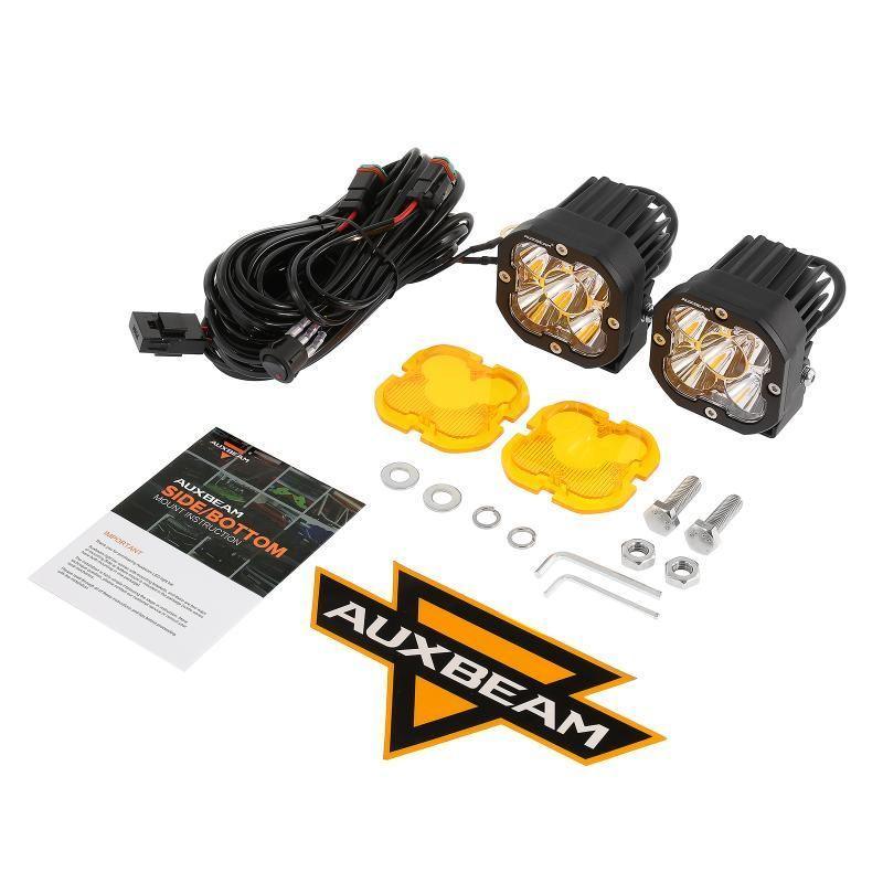 3 Inch LED Pods Lights with Additional Amber Covers & Dual Fog lights Hidden Bumper Mount Bracket for Dodge Ram 2500 3500 2010-2017 - Image 10