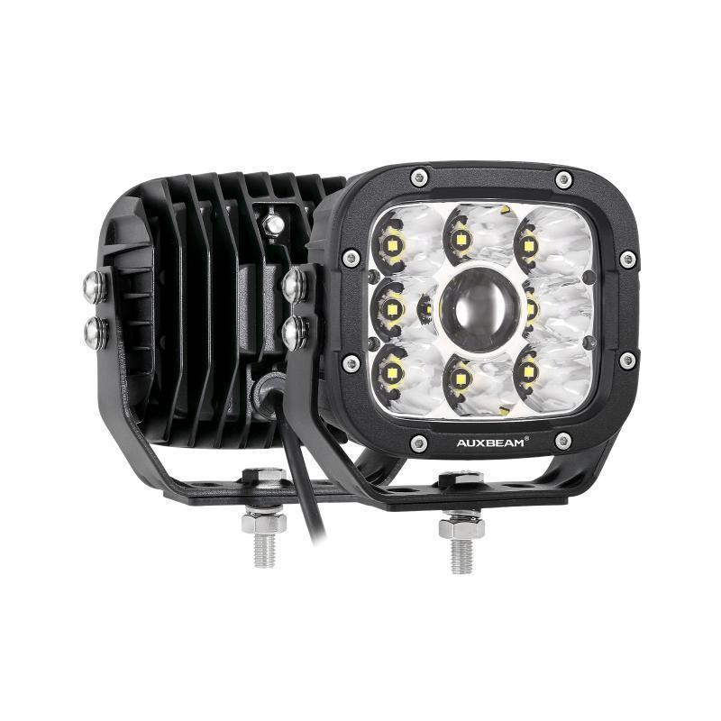 5 Inch 110W White/Amber Spot Light LED Driving Lights with Additional Amber Covers - Image 10