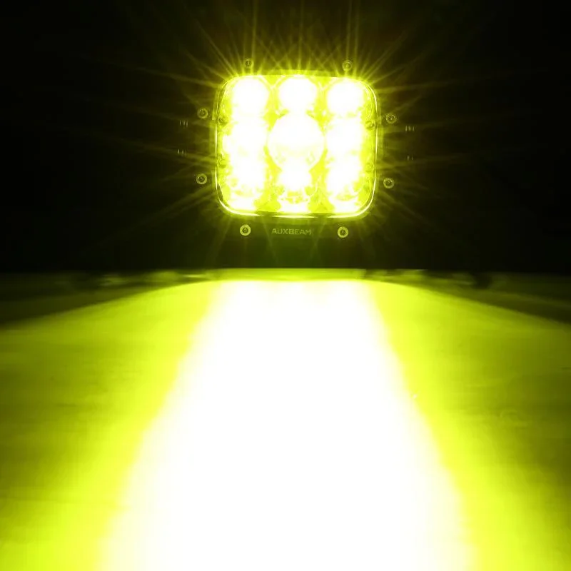 5 Inch 110W White/Amber Spot Light LED Driving Lights with Additional Amber Covers - Image 7