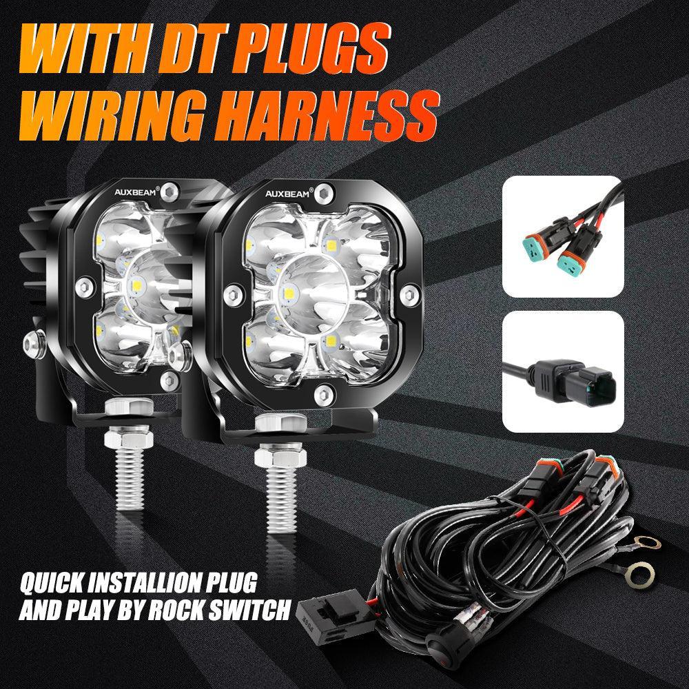 3 Inch 80W 9600LM LED Fog Lights Kit White/Yellow Beam for 2012-2022 Toyota Tacoma/ 2010-2022 Toyota 4Runner / 2014-2022 Toyota Tundra - Image 7