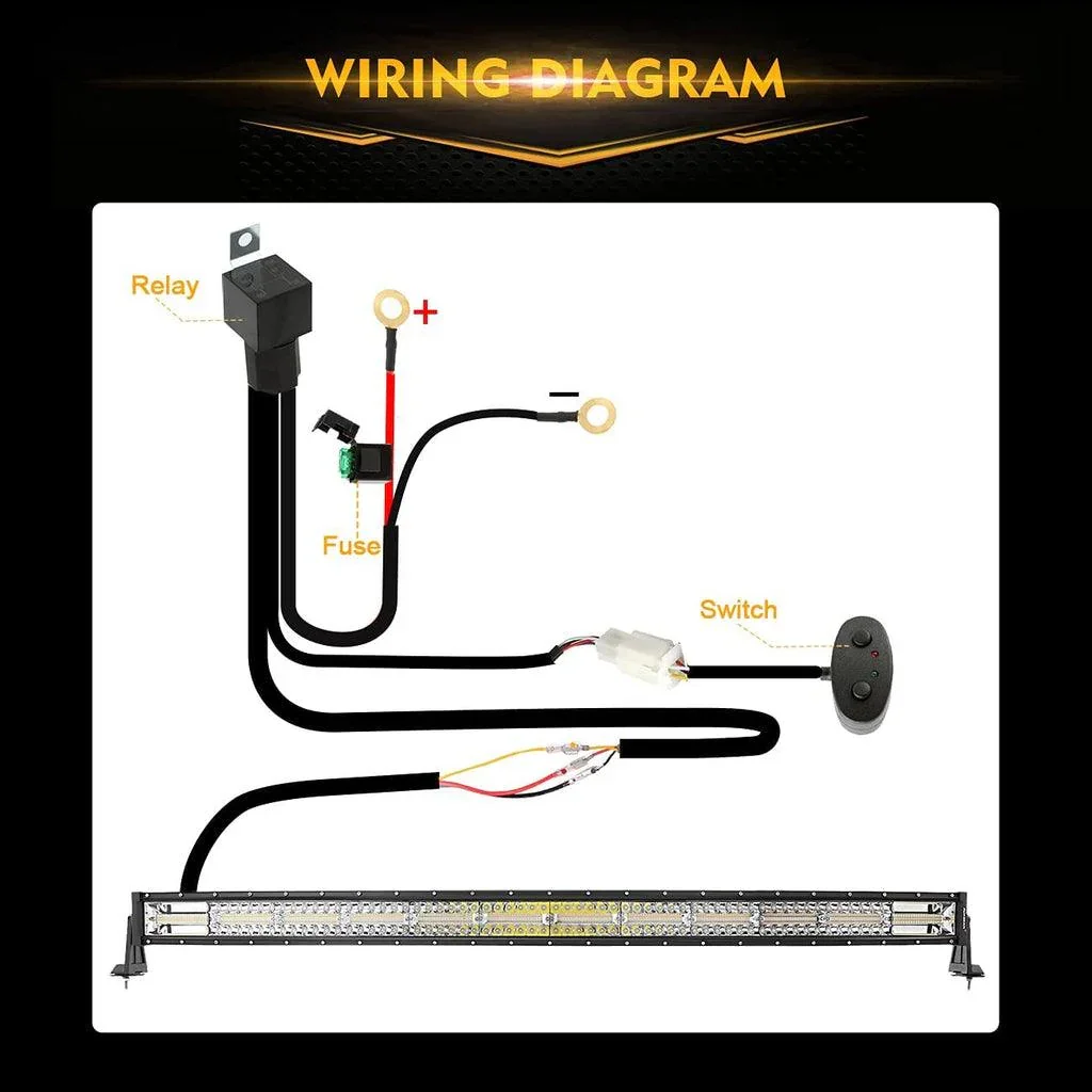 50 Inch 6 Modes Curved LED Light Bars & LED Light Bar Mounting Bracket Combo for Can-am Maverick X3 - Image 8