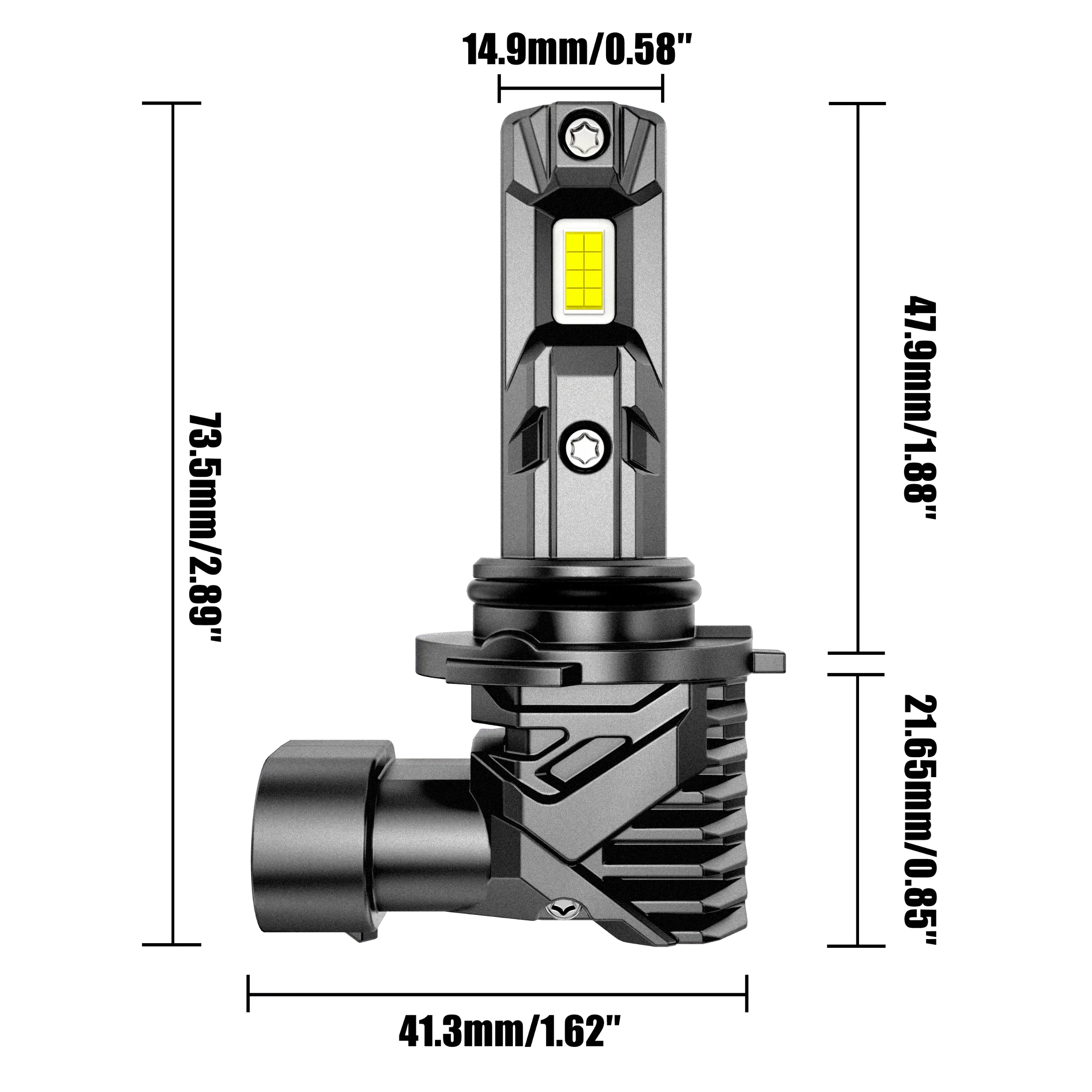 🆕9005+9006 LED Headlight Bulbs Q15 Series Fanless&Wireless 60W 18000LM 6500K Cool White | 4 Bulbs - Image 8