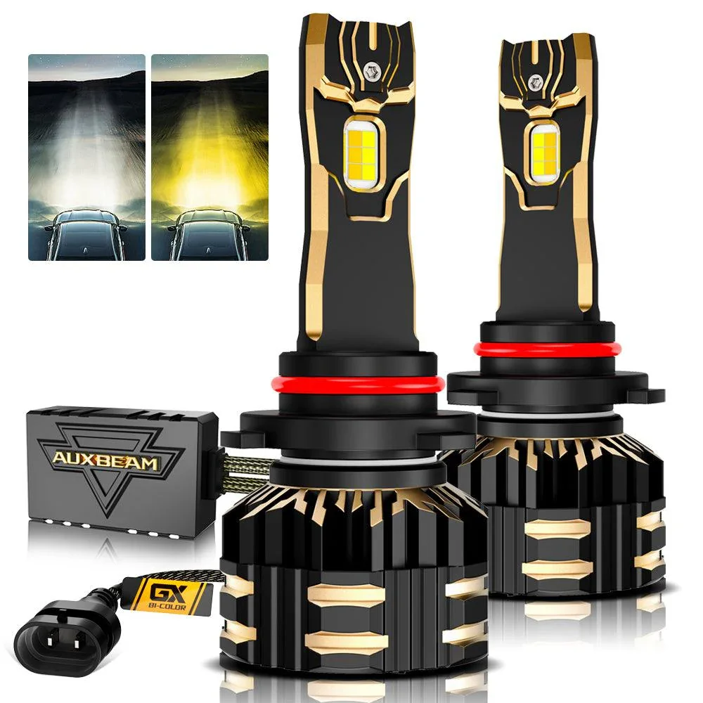 High Power & Brightness GX Bi-Color Series 25000LM 110W LED Headlight Bulbs Dual Color Switchback