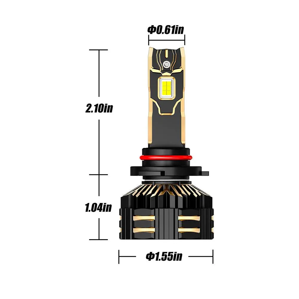 🆕9006/HB4 LED Headlight Bulbs 240W 40000LM GX-ULTRA Series 6500K Cool White | 2 Bulbs - Image 9