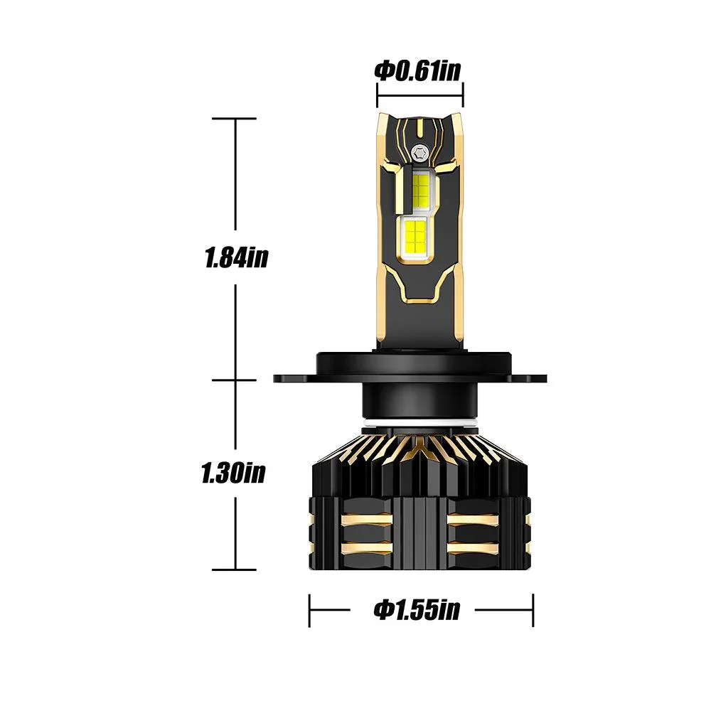 🆕H4 LED Headlight Bulbs 240W 40000LM GX-ULTRA Series 6500K Cool White | 2 Bulbs - Image 9