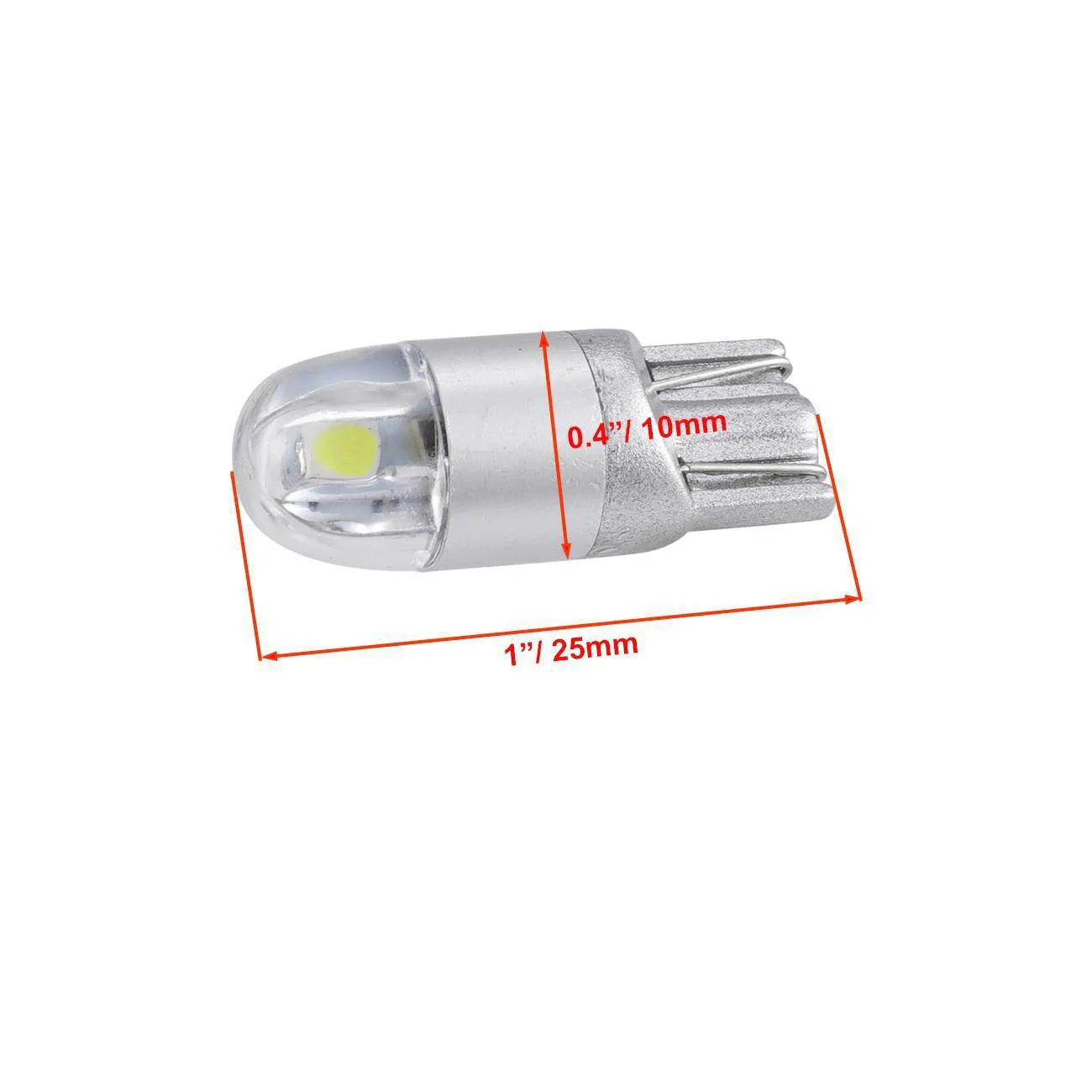 168 2825 W5W T10 LED Interior Light Bulbs 2w 300% Brighter Blue | 2 Bulbs - Image 4
