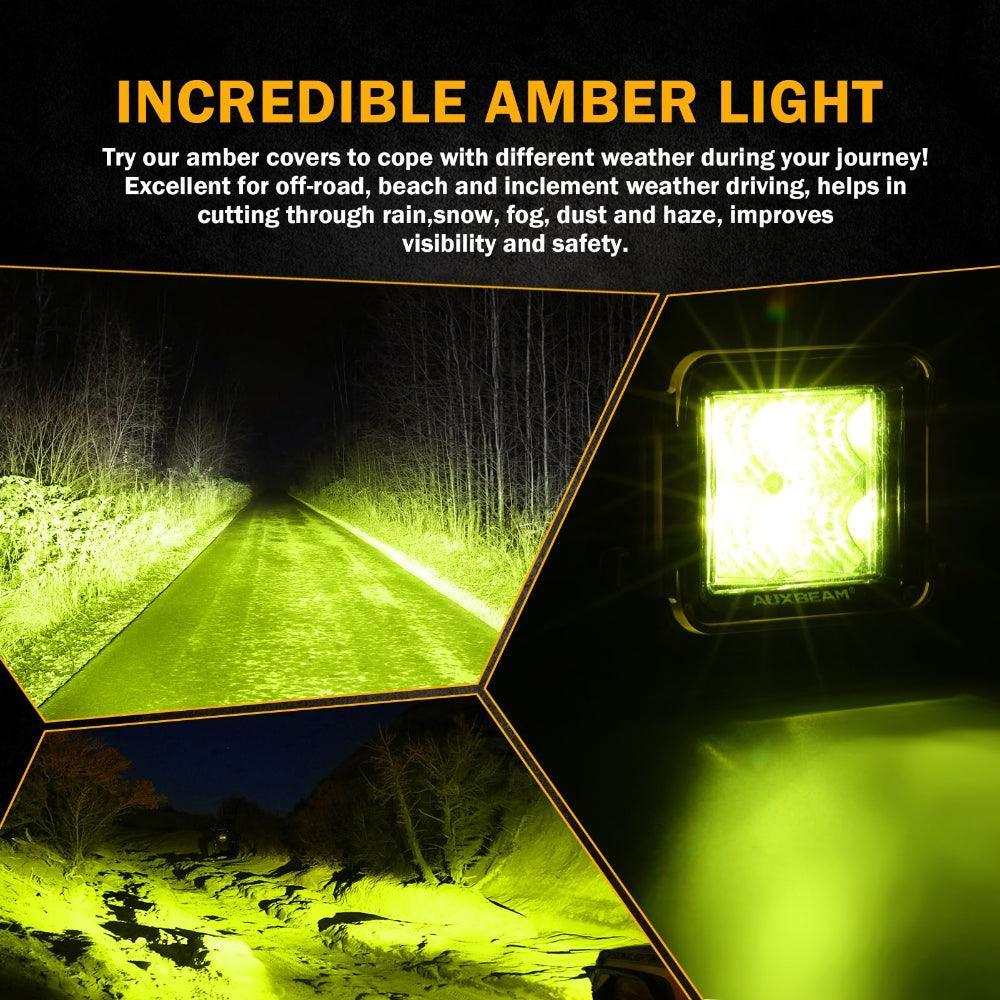 3" 40W LED Pods Light Spot/Flood Multicolor frame with wiring harness for JEEP - Image 15