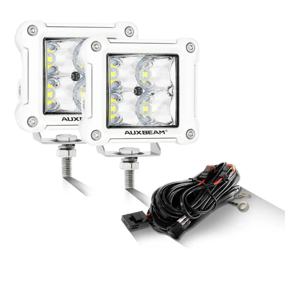 3" 40W LED Pods Light Spot/Flood Multicolor frame with wiring harness for JEEP - Image 23