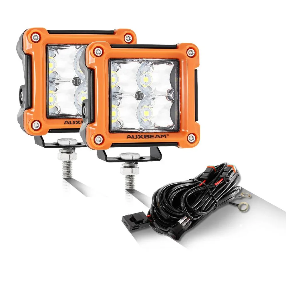 3" 40W LED Pods Light Spot/Flood Multicolor frame with wiring harness for JEEP - Image 24