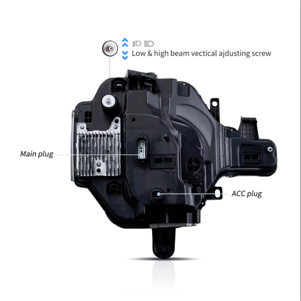 LED Headlight Assembly For 2020-2024 Ford Bronco - Image 8