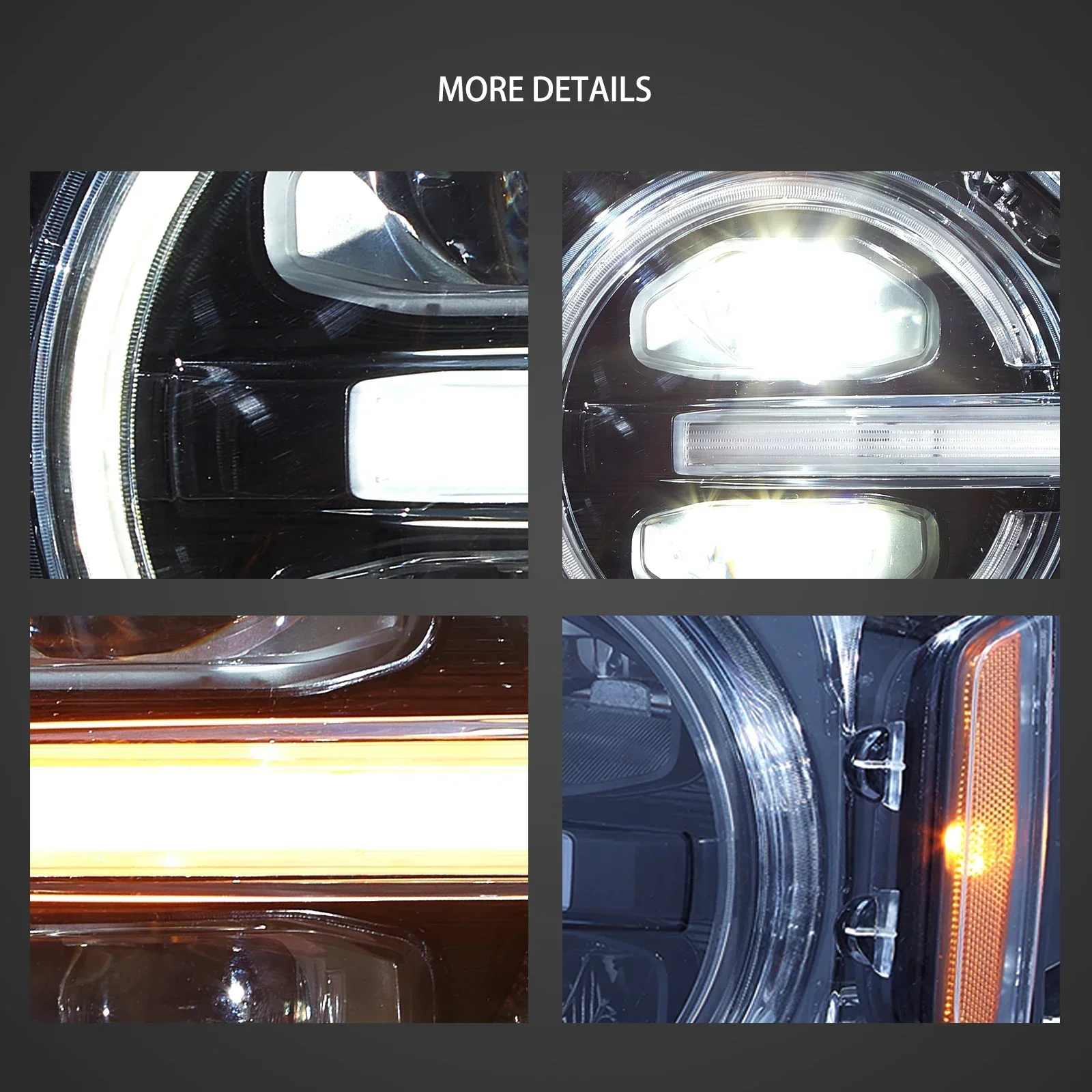 LED Headlight Assembly For 2020-2024 Ford Bronco - Image 9