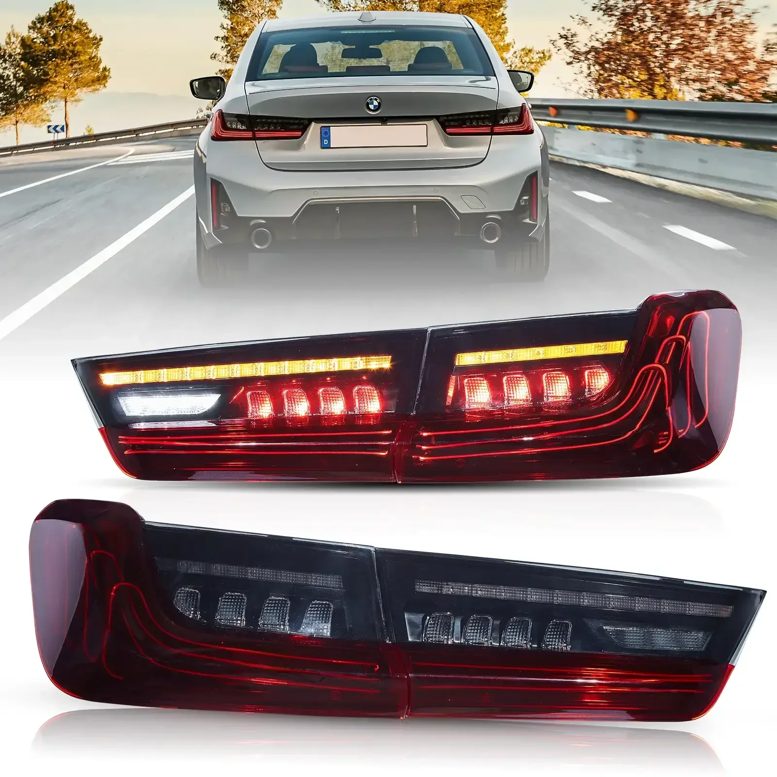 LED Laser TaiL Lights Assembly CSL Style For 2019-UP BMW 3-Series G20/G80 M3 - Image 10