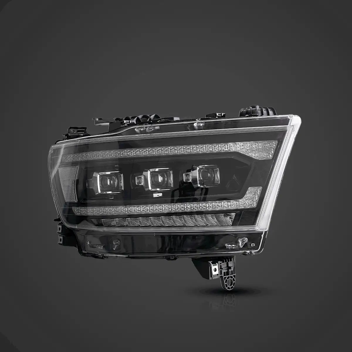 LED Matrix Projector Headlights Assembly Black For 2019-2024 Dodge Ram 1500 5th Gen (DT) - Image 12