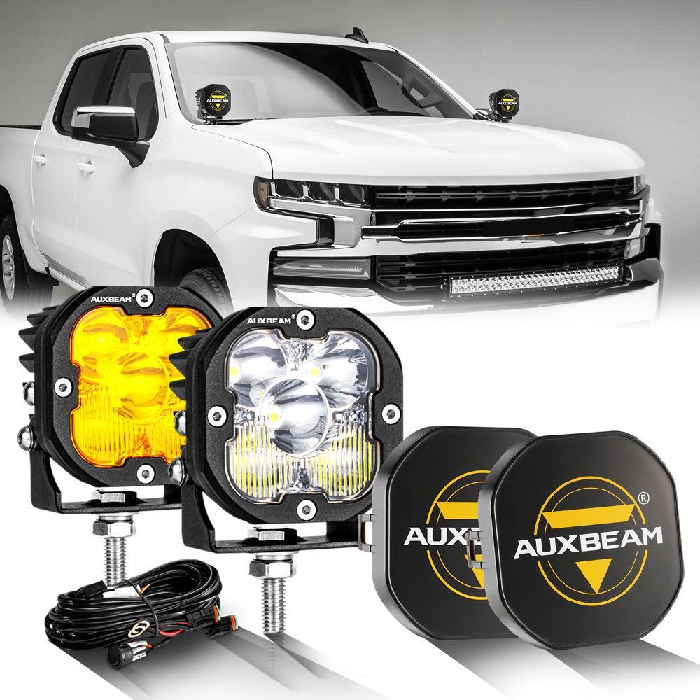 3 Inch 80W 9600LM LED Pods Lights White&Amber for CHEVROLET - Image 23