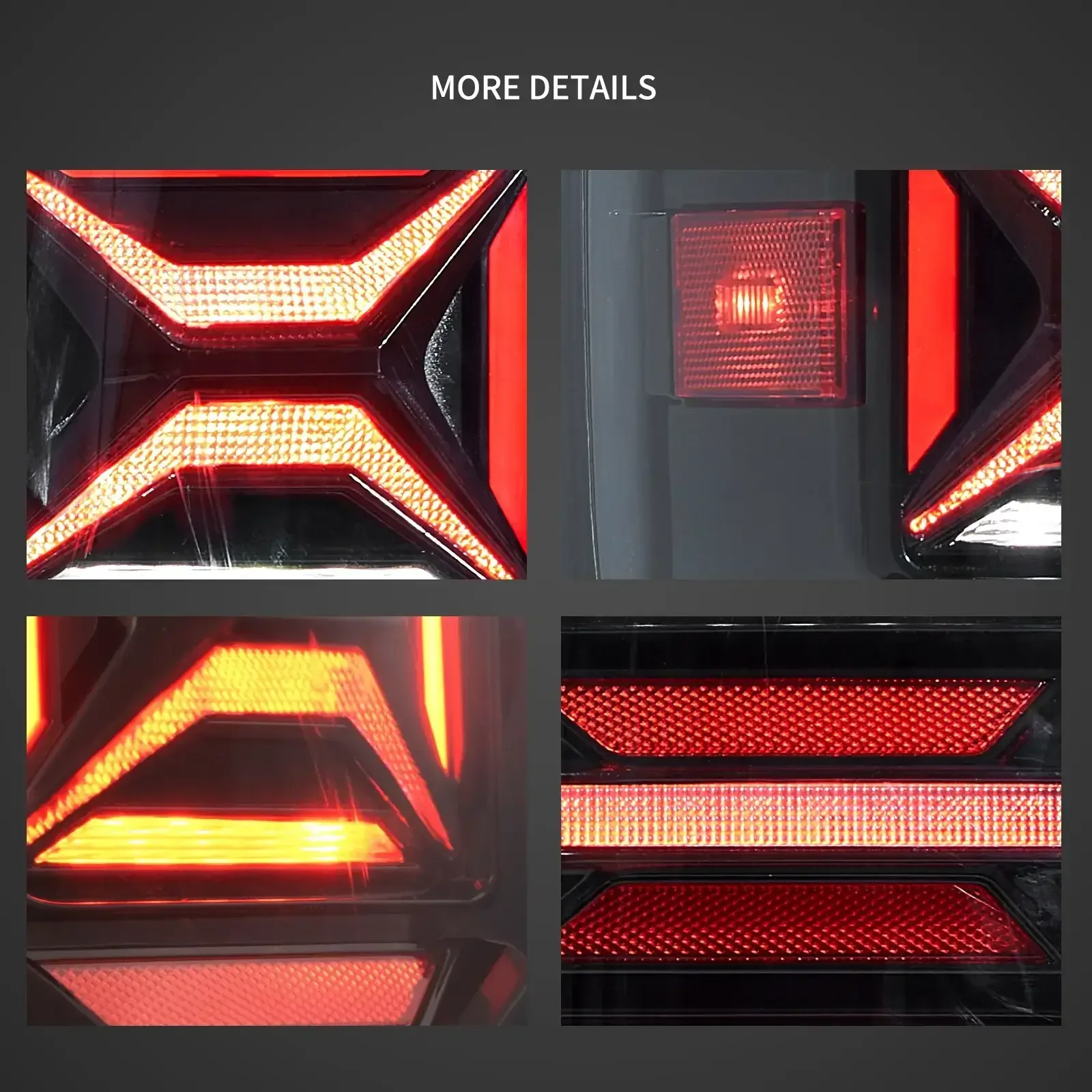 LED Tail Light Assembly With Red Turn Signal Clear For 2007-2013 Chevrolet Silverado 1500 2500HD 3500HD & 2007-2010 GMC Sierra 1500 2500HD 3500HD Dually - Image 7