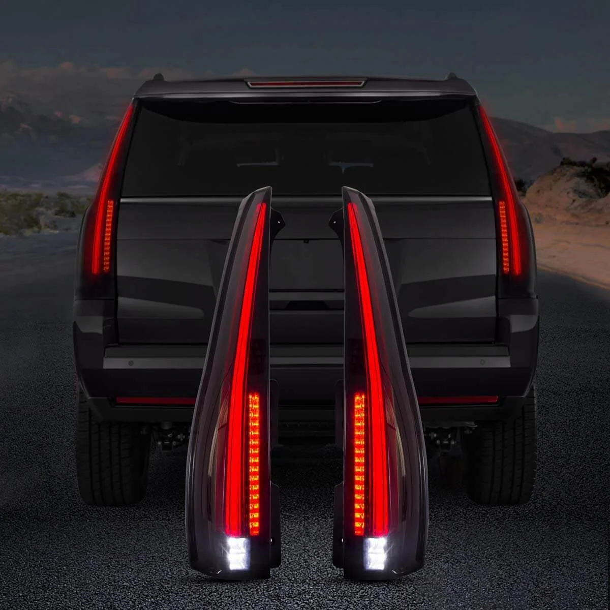 LED Tail Light Assembly With Sequential Turn Signal For 2007-2014 Cadillac Escalade 3th Gen - Image 7