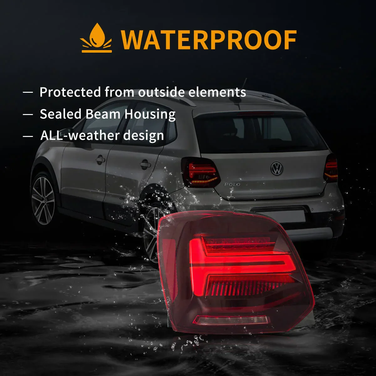 LED Tail Light Assembly With Sequential Turn Signal For 2009-2017 Volkswagen Polo 5th Gen (LWB/SWB) - Image 11