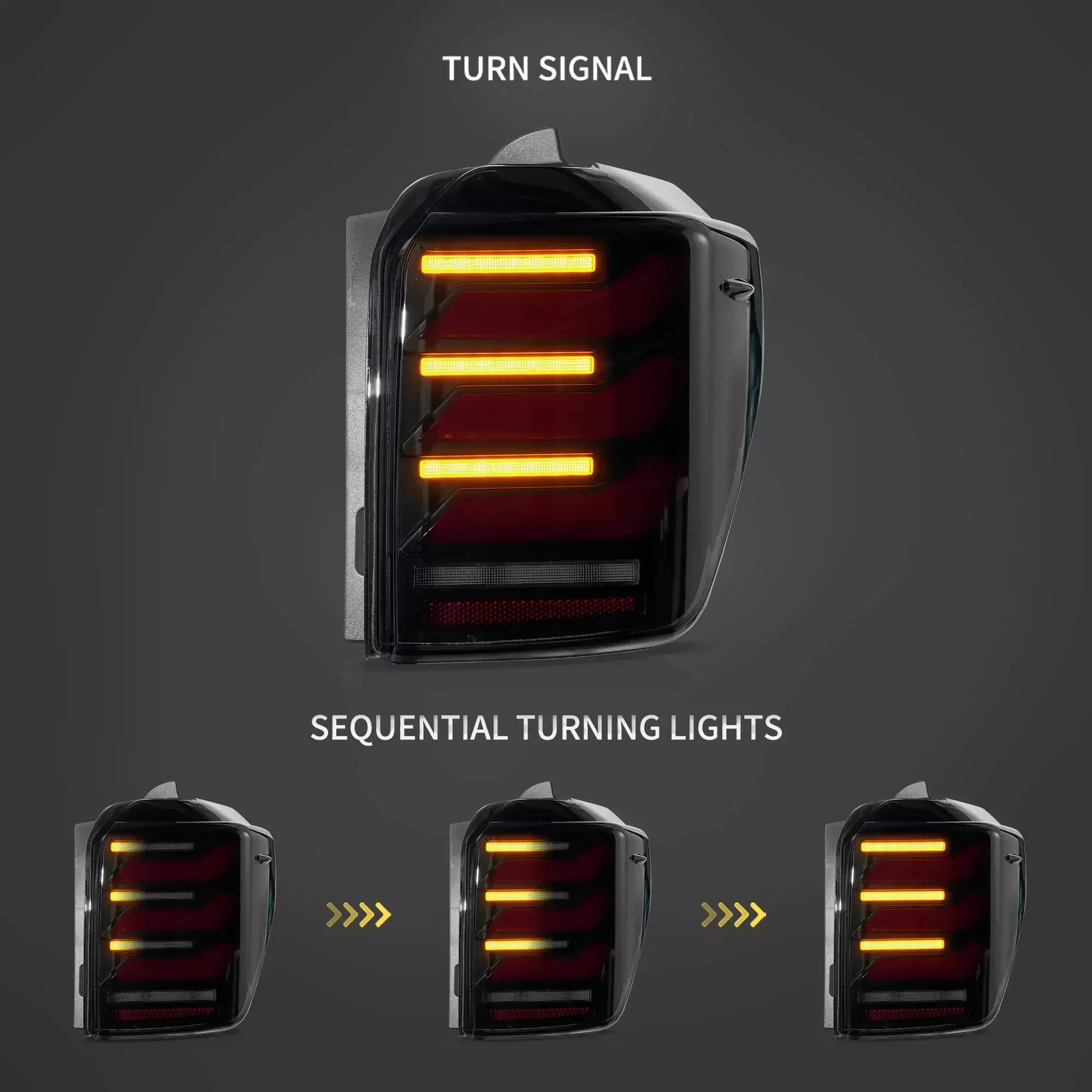 LED Tail Lights Assembly For 2010-2014 Toyota 4Runner - Image 3