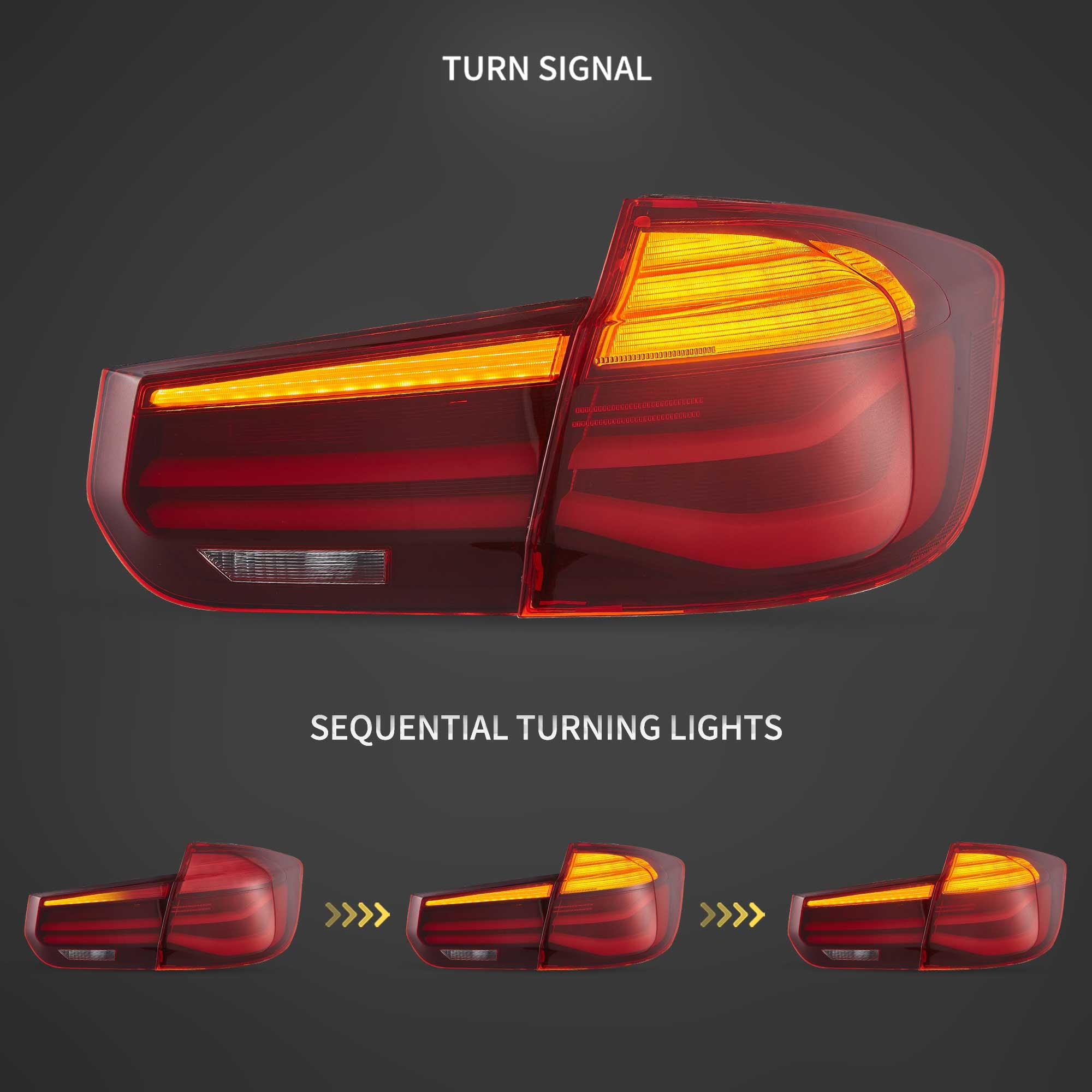 LED Tail Lights Assembly LCl-Style For 2012-2019 BMW 3 Series - Image 4
