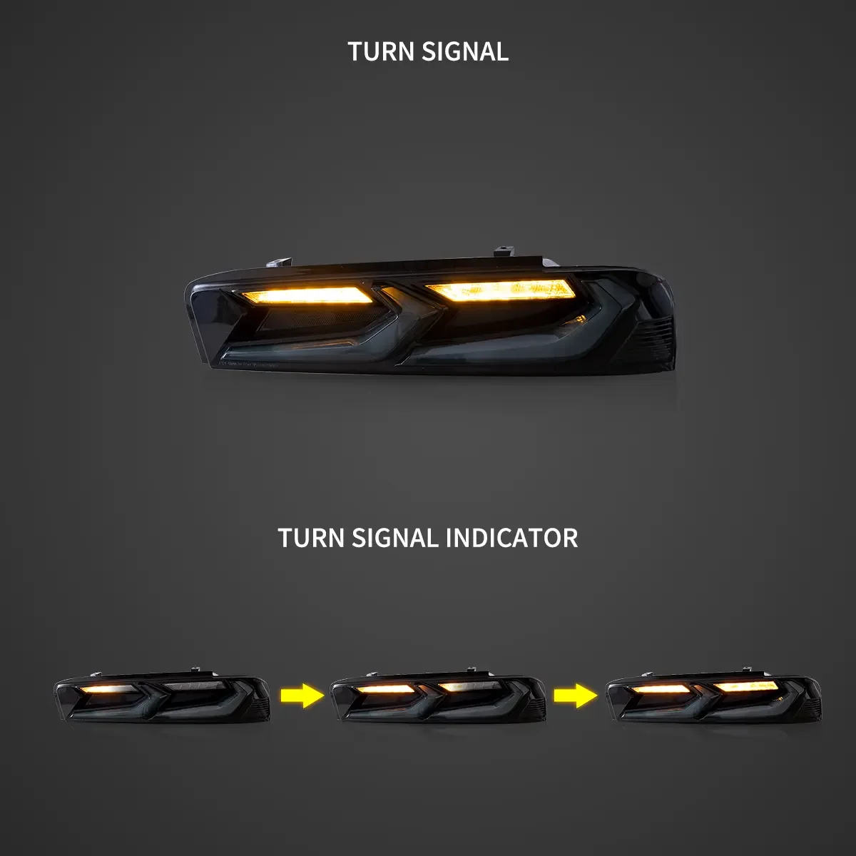 LED Tail Lights Assembly With Sequential Turn Signal With Reverse Lights For 2016-2018 Chevrolet Camaro (Fit For American Models) - Image 4