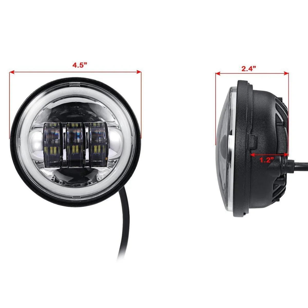 (2pcs/set) 4.5 inch LED auxiliary passing lights for Harley - Image 8