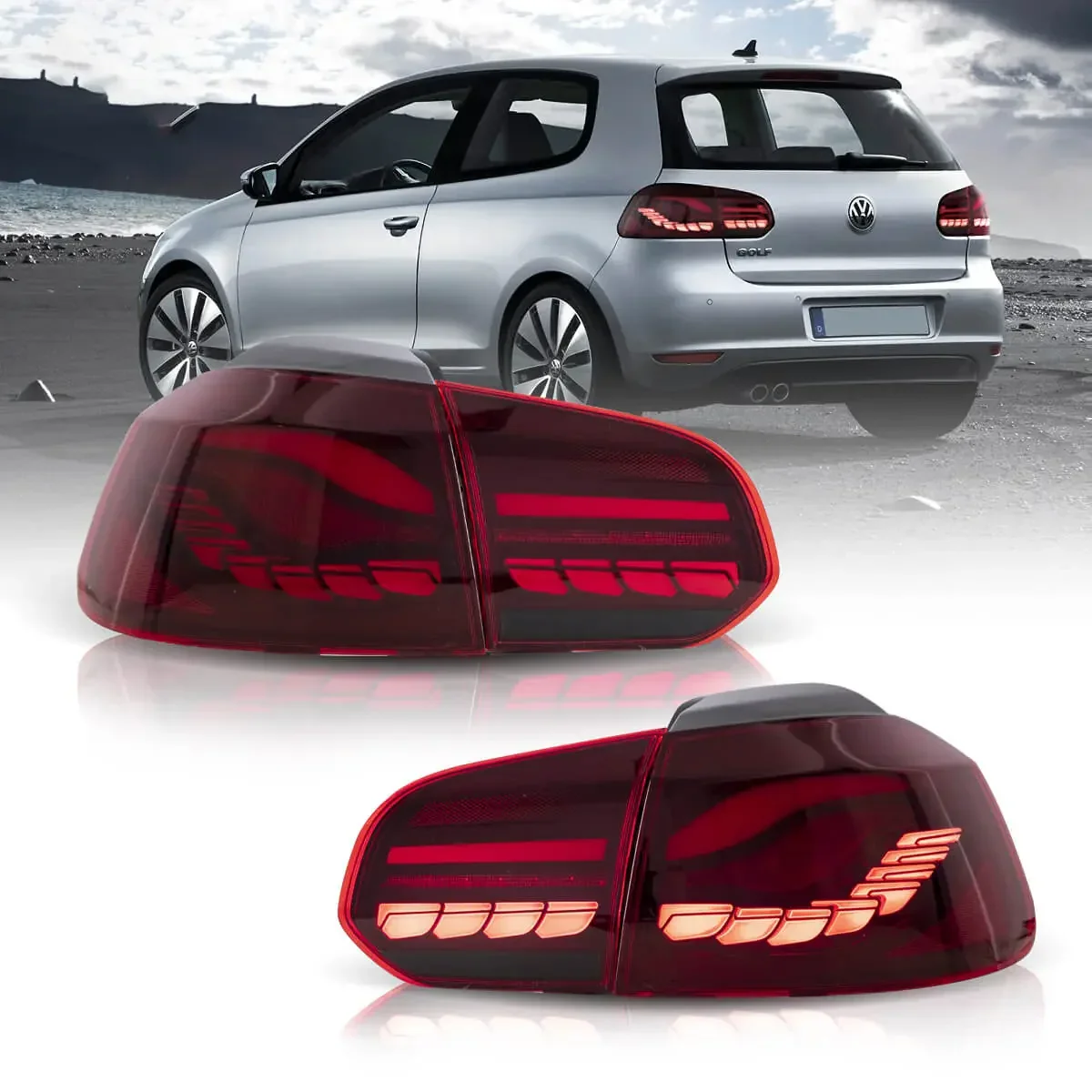 OLED Tail Light Assembly With Dynamic Welcome Lighting (GTS Style）For 2008-2014 Volkswagen Golf 6th Gen Mk6 Hatchback - Image 13