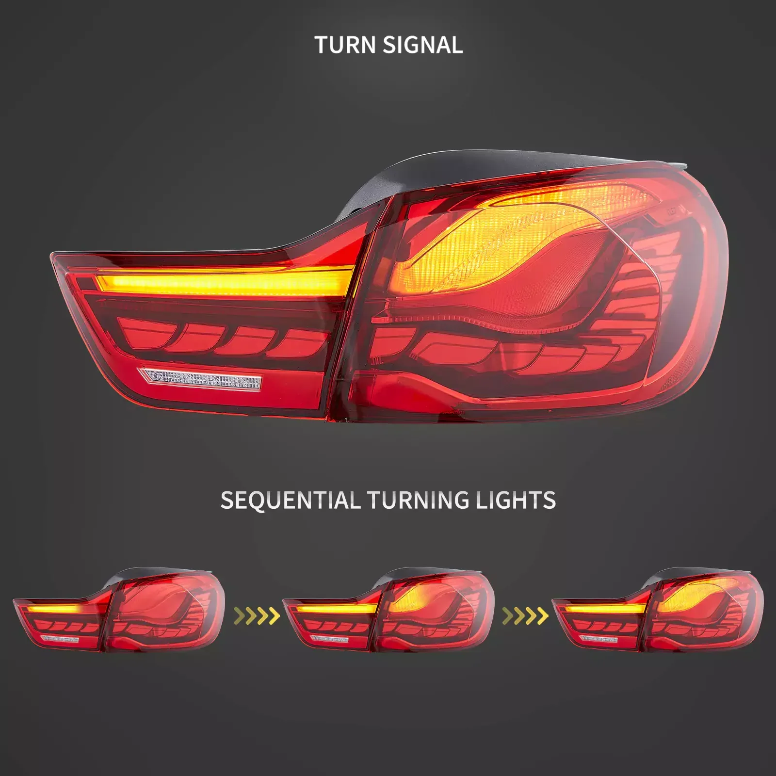 OLED Tail Lights Assembly For 2014-2020 BMW 4 Series/M4 - Image 3