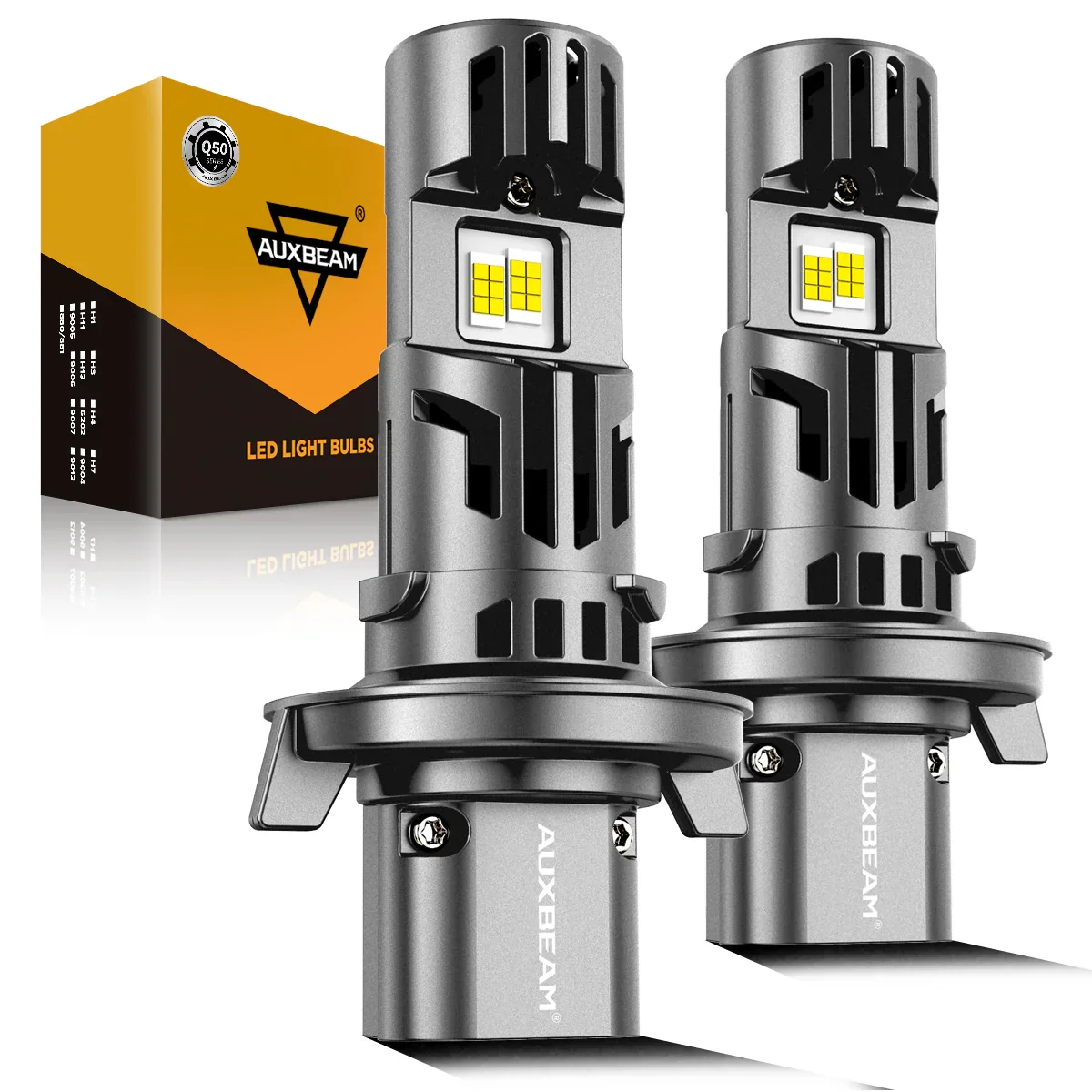 🆕Dual Turbo Fans Q50 Series 36000LM 130W LED Headlight Bulbs 6500K Cool White - Image 12