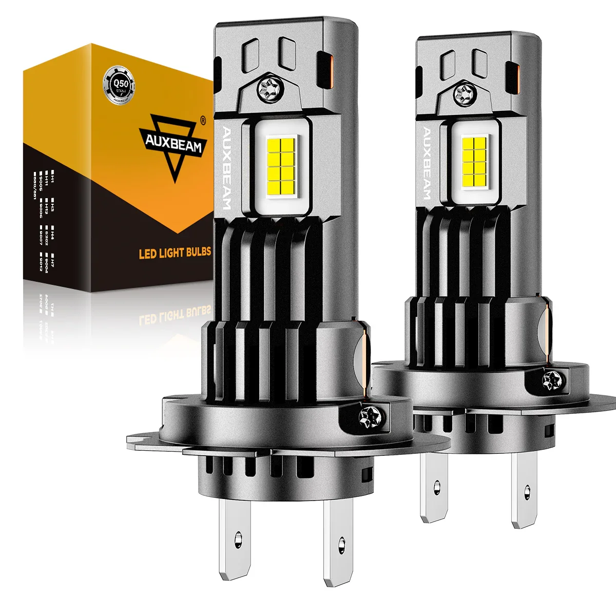 🆕Dual Turbo Fans Q50 Series 36000LM 130W LED Headlight Bulbs 6500K Cool White - Image 14