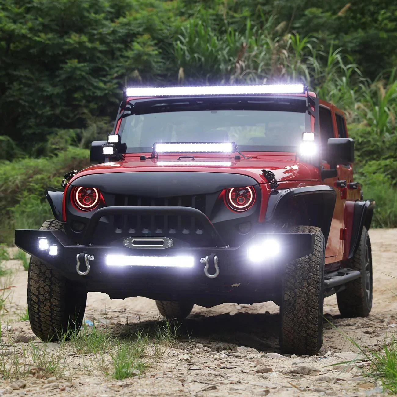 (2pcs/set) Dual A-Pillar Pods Light Windshield Mount Brackets for Jeep Wrangler JK 2007-2017 - Image 9