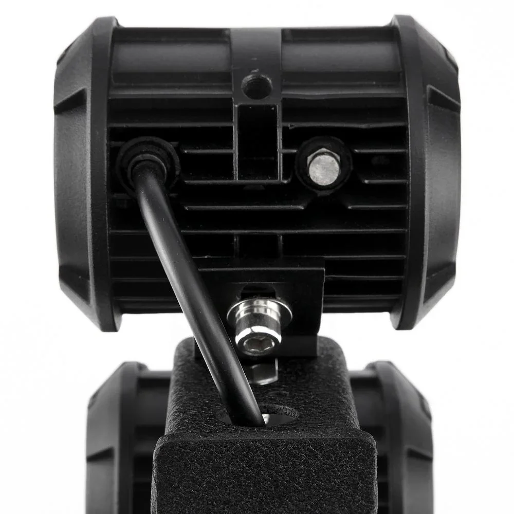 2pcs Black Dual A-Pillar Light Lower Windshield Hinge Mounting Brackets LED Pod Light for 2007-2017 Jeep Wrangler JK - Image 8