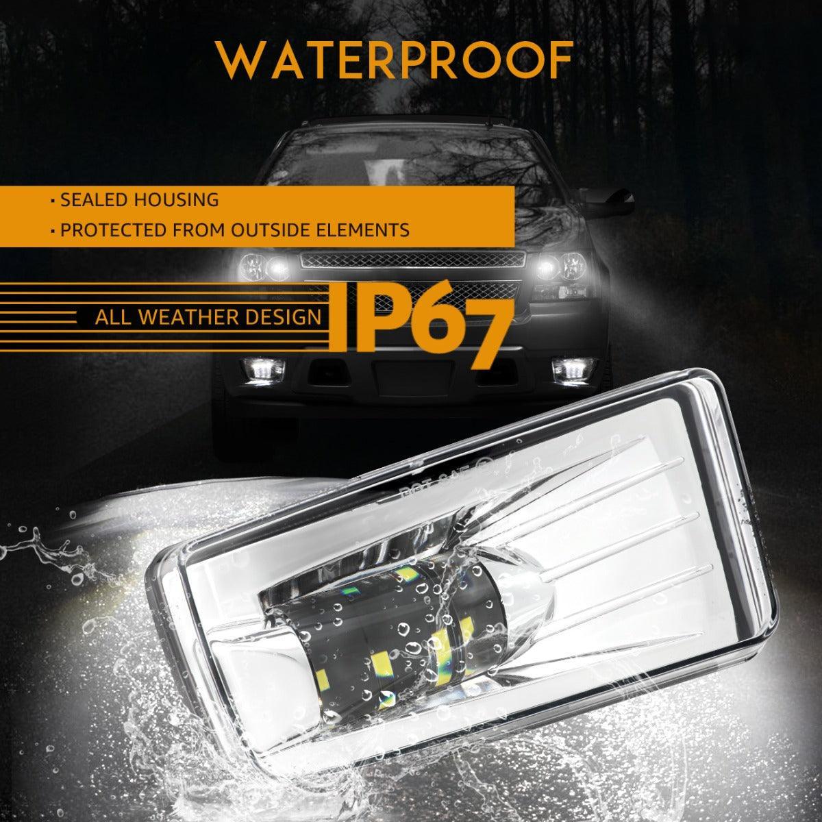 (2pcs/set) 36W Chrome LED Fog Lights 5202 for Chevy(Chevrolet) - Image 4