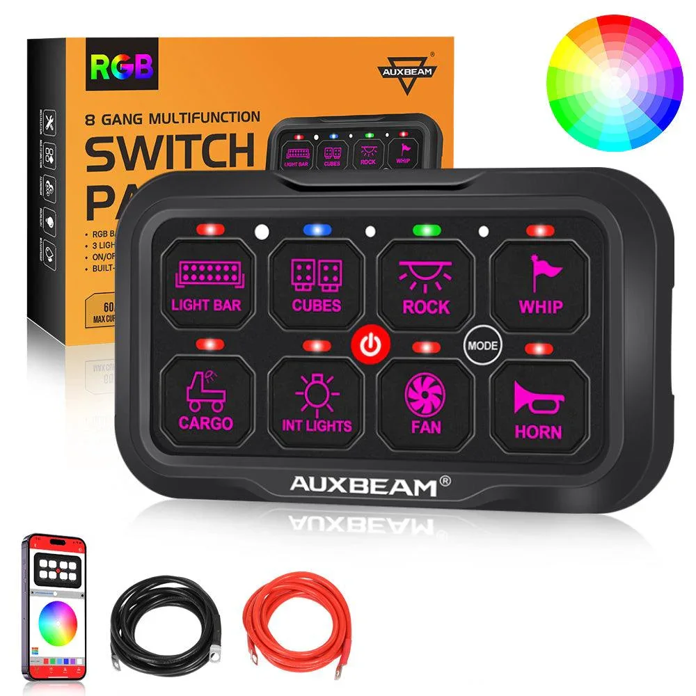 AUXBEAM AR-800 RGB Switch Panel, Off Road Lights Controller - Image 11