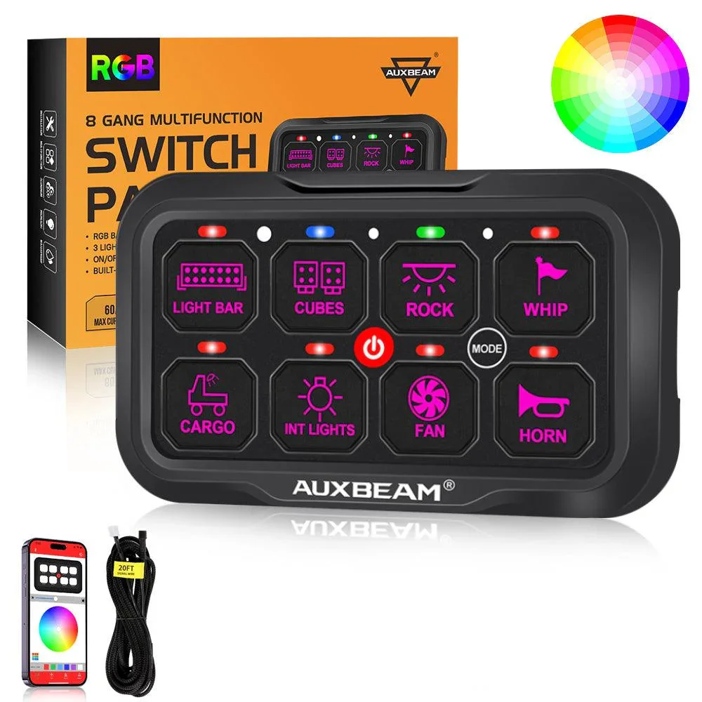 AUXBEAM AR-800 RGB Switch Panel, Off Road Lights Controller - Image 9