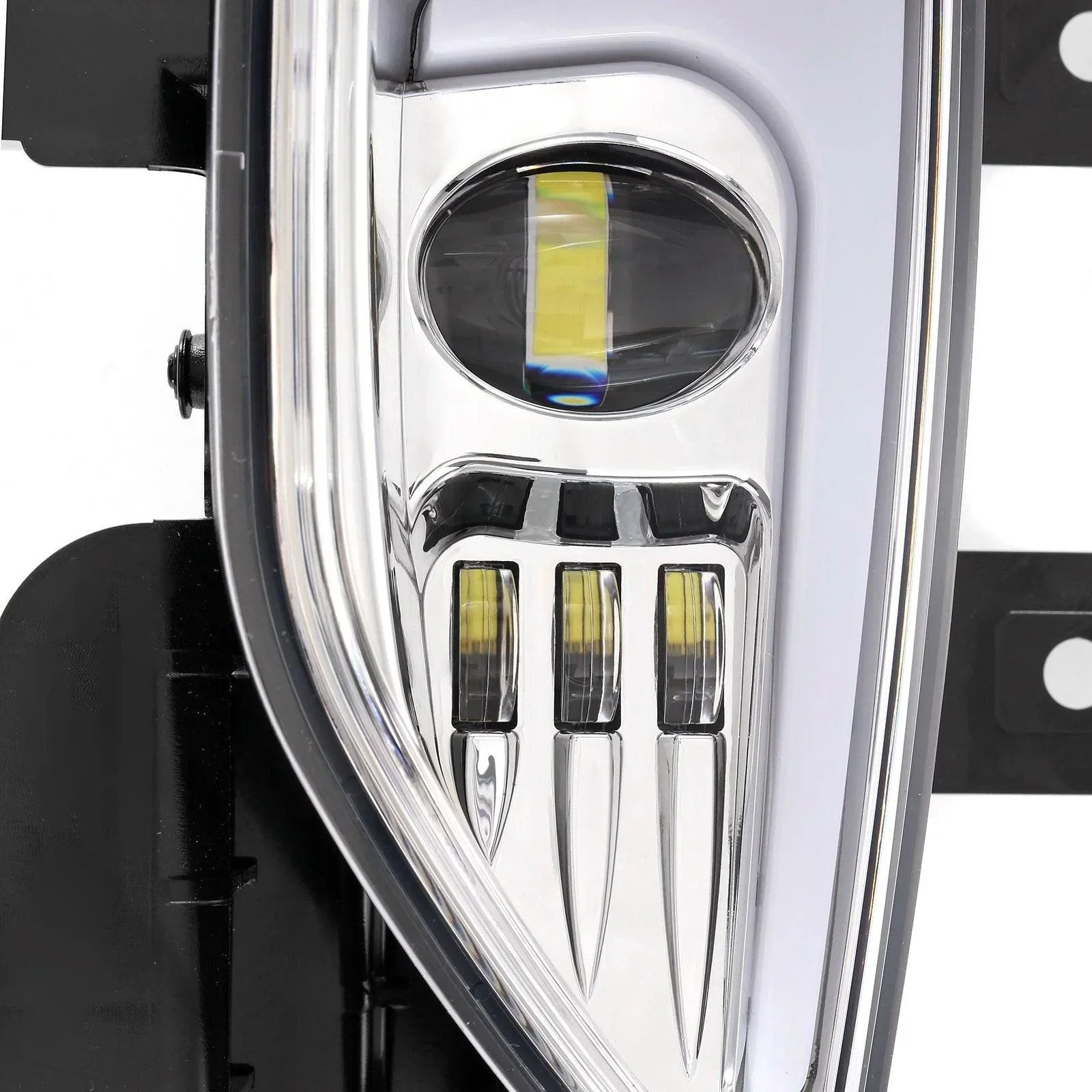 (2pcs/set) 45W DOT Approved LED Fog Lights with DRL for 2016-2018 Chevy Silverado 1500 (Chrome) - Image 12