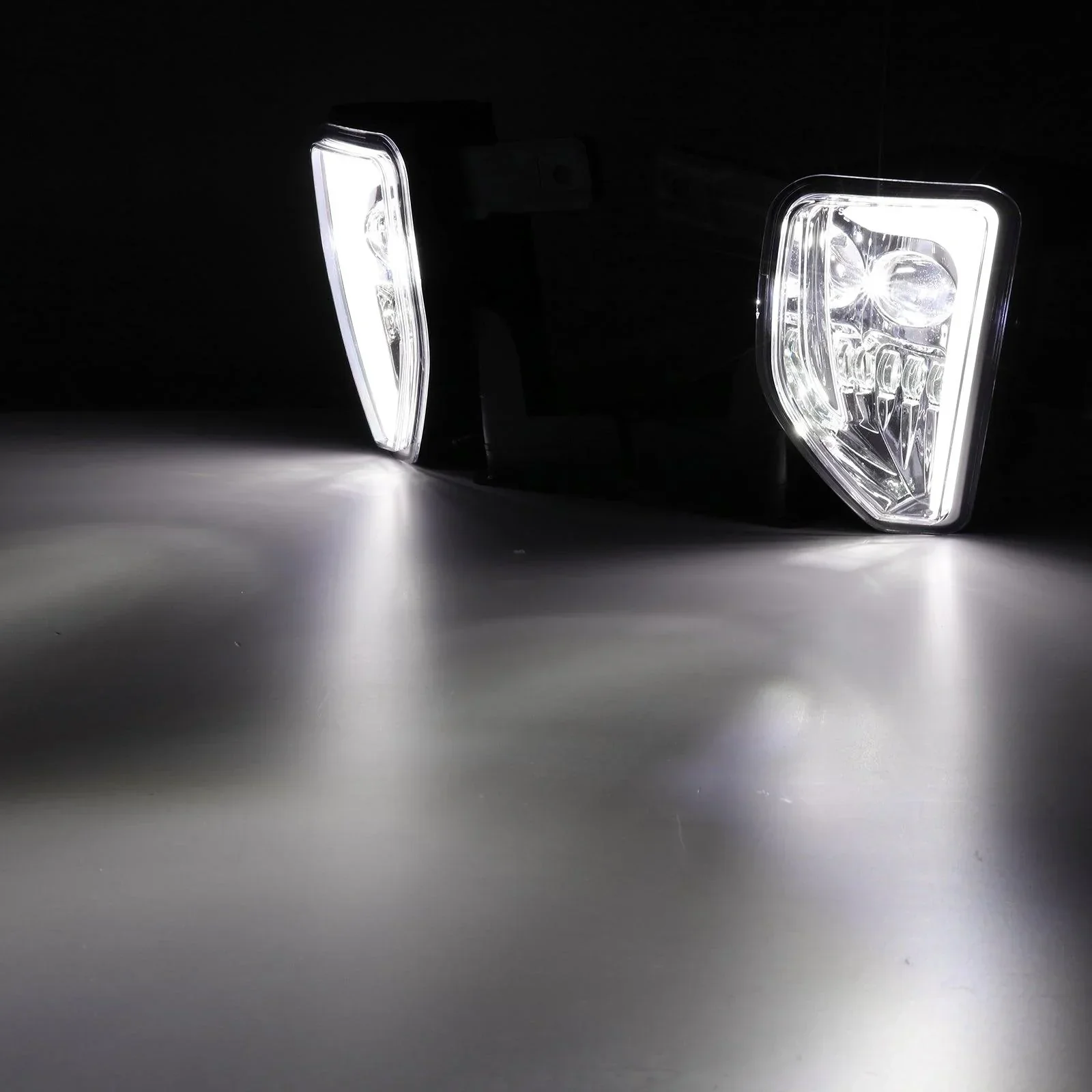 (2pcs/set) 45W DOT Approved LED Fog Lights with DRL for 2016-2018 Chevy Silverado 1500 (Chrome) - Image 8