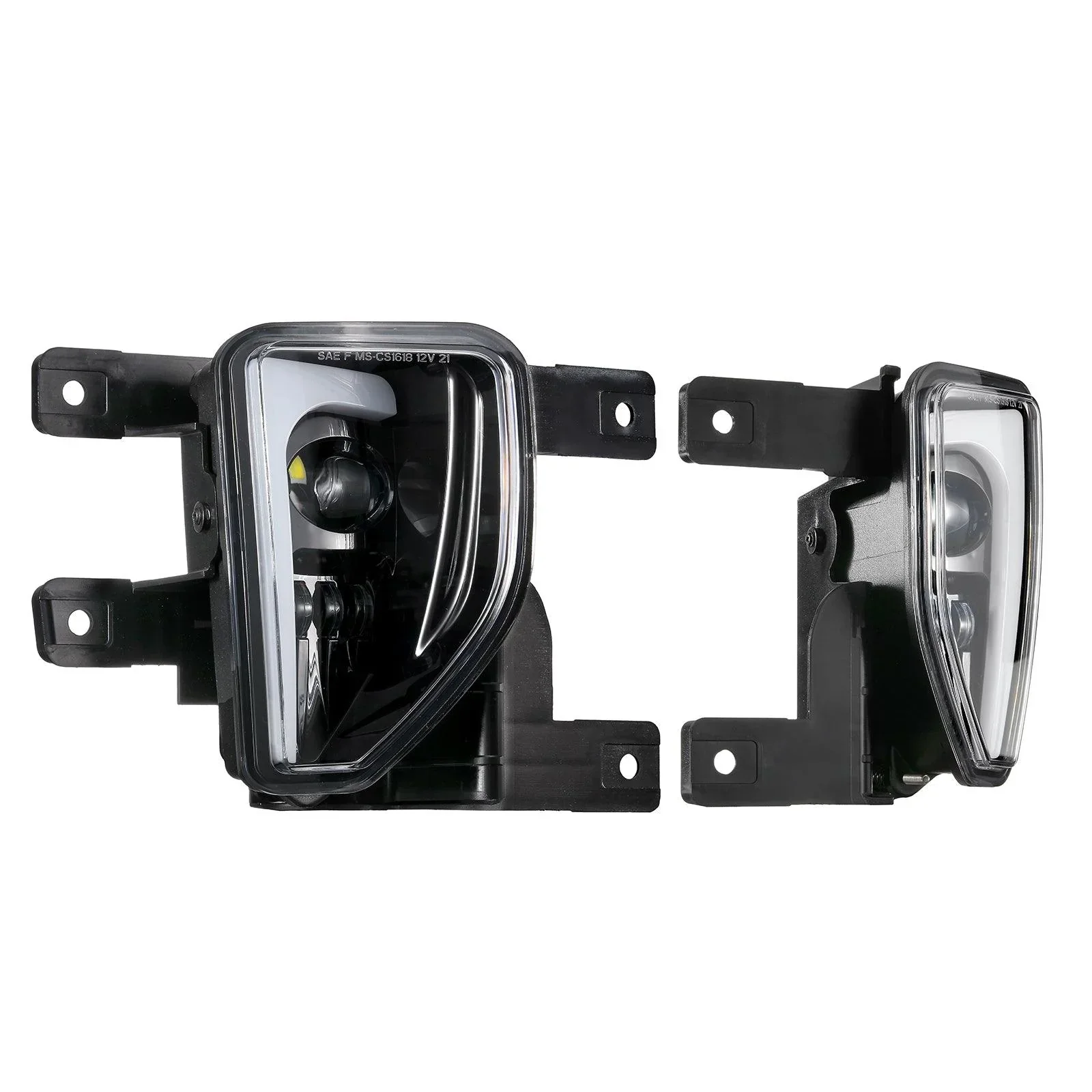 (2pcs/set) 45W DOT Approved LED Fog Lights with DRL for 2016-2018 Chevy Silverado 1500 (Black) - Image 11