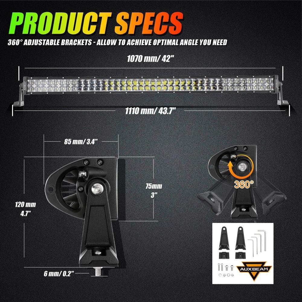 New 42 Inch V-PRO Series Straight RGBW Color Changing Off Road Led Light Bar for ATV UTV SIDE BY SIDES - Image 7