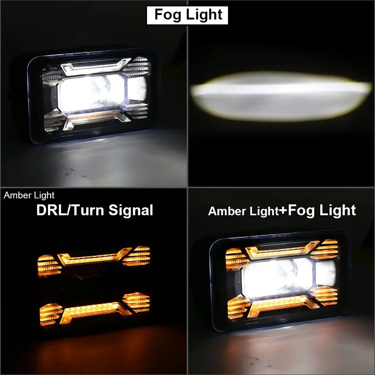 (2pcs/set) 60W LED Fog Lights with DRL/ Turn Signal for Ford F150 2015 2016 2017 2018 2019 2020 - Image 7